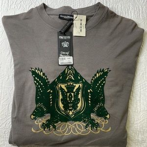 ⭐️Gianni Marcelo Exclusive NWT(135$) long sleeve tee. Felt eagle’s/crest SZ Lg